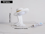 White Creative Cowboy Hat USB Table Lamp for Home and Office Decor V888-ELOSUNG15478