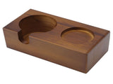 Wooden Coffee Protafilter Stand Holder Coffee Tamper Holder Stand Tamping Station Brown V1294-YM0717-3118220188411