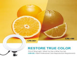 Live Broadcast Dual Phone Bracket & 6.2 Inch Led Ring Light Kit With Tripod Mount PRL-4303TKP