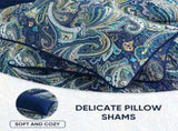 Navy Paisley Boho Dream Bedspread Coverlet 3 Piece Set V745-AC081448Q13U