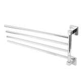 Stainless Steel Towel Rack Bar 180&deg Rotatable Towel Bathrobe Hanger Holder for Bathroom4 Rods V1294-YM0714-3112210088213