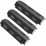 3 Pack Gas Grill Heat Plate Set, Porcelain Steel Burner Cover Replacement for Char-Broil and Kenmore V1189-LC-HW-00443