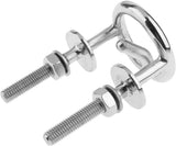 Marine Stainless Steel Transom Mount Ski Tow Hook Water Eye Hitch for Boats 2-1/2" Ring Boat V1259-DP01-A-1393