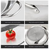 2X Stainless Steel Twin Divided Double Hotpot Cooker Gas Stove Compatible Pot Home Cookware Soup V1192-AZ-W-22689