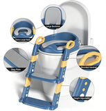 NEW Potty Training Toilet With Step Stool Ladder & Soft Seat For Toddlers & Kids V1188-MS-730-032