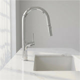 Kitchen Laundry Bathroom Basin Sink Pull Out Mixer Tap Faucet in Chrome V63-847981