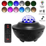 Starry Projector Light Led Night Lamp with Remote Control Romantic Starlit Projection Lamp 3 Levels V1294-YM0901-H37273