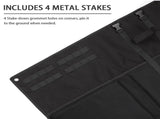 Black Portable Outdoor Tactical Shooting Mat - Field Training, Camping, Picnic & Moisture-Proof Nap V888-ELOSUNG38454