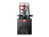 Hydraulic Pump, 10 Quart Hydraulic Power Unit, Double Acting Dump Trailer Pump, 0.91 GPM Flow Rate, V952-YXYYB12VZLDJQS3MWV0