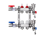 2-Branch Heat Manifold, 1/2" PEX Tubing Manifold, Stainless Steel PEX Manifold for Hydronic V952-DRFSQBXG2HLG7E0T8V0