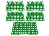 5PCS Plastic Egg Flats 30 Cell Egg Crates Holder Tray for Storage Transportation Home Farm V1294-YM0714-3111210360714