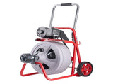 Drain Cleaner Machine 30m x 13mm, Auto Feed Sewer Snake Drain Auger on Wheels, Portable Drain V952-ZDJJKLSGDSTJXZPK9002V3