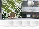 Magnetic Shower Curtain Weights for Splash-Free Bath Experience - 360&deg Silicone Wrapped - Will Never V1192-AZ-W-5191