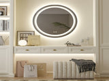 80cm LED Bathroom Mirror Anti-fog Circle Backlit HD V178-66749