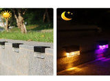 Solar Deck Lights Warm White Color Glow Outdoor Solar Fence Lights Solar Step Lights Outdoor V1370-AZ4-06257