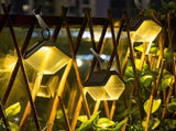 Solar Ice Brick Hanging Light with Auto Dusk-to-Dawn Sensor, IP65 Waterproof Outdoor Decorative V1341-ZY-5EXPT8DS-2PCS