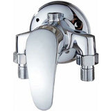 Brass Single Lever Wall Mounted Shower Mixer Tap For Bathroom Cold And Hot Water, Chrome V1188-MS-227-0392