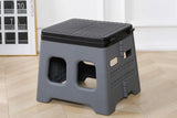 Portable Folding Toilet for Camping & Travel - Grey V1308-DSZKI-26-1