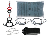 Aerial Silk & Yoga Swing, 8 m Length, Aerial Yoga Hammock Kit with 100gsm Nylon Fabric, Full Rigging V952-DCK822X28MML05J02V0