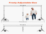 Backdrop Stand, 198 x 300 cm Adjustable Photo Backdrop Stand Kit, Portable Background Backdrop Stand V952-BJJ2KLJ6510FVP8ADV0