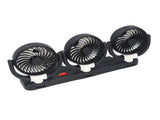 3 Heads Car Fan USB Speed Adjustable Foldable Portable Car Cooling Fan with Phone Holder for V1294-YM0901-3113250082911