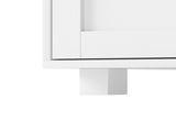 Levede Shoe Cabinet Door Storage Rack Cupboard White EA0284-WH-AU