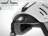 OutdoorMaster Kelvin II Ski Snow Sport Helmet Adjustable Dial Fit Snowboard Helmet for Men Women & V1168-KEL-SKI-WH-L