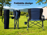 Weisshorn Camping Chair Folding Outdoor Portable Seat Lightweight Beach Picnic Fishing Capacity XFEL-CAMP-CH-BU