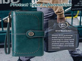 Leather Wallet Women Rfid Blocking Large Capacity, Zip Around Long Wallet - Pu Phone Clutch Purse, V1189-LWWAL-20260325-00078
