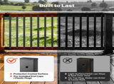 61 Pack Deck Balusters, 82 cm Galvanized Steel Railing Spindles, Hollow Rectangle Metal Decking V952-BPKLGZT61G328HWPY001V0
