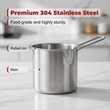 5pcs New Deep Fryer Pot Set, 304 Stainless Steel Fryer Deep Fryer Basket Mini Stainless Steel Deep V1107-122-80341-SLR-5PCS