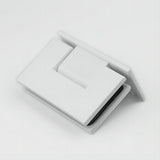 90cm Frameless Swing Bath Screen White Hardware with Brass hinge for Modern Bathrooms V63-852901