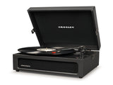 Crosley Voyager Bluetooth Portable Turntable - Black Bundled Crosley Record Storage Display Stand V398-CR8017BSS-BK4