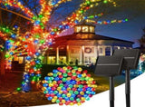 Solar String Lights Outdoor, 2 Pack LED Solar Outdoor Lights Solar Fairy Lights with 8 Lighting V1107-124-87116-MLT3