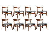 Levede 8x Dining Chairs Kitchen Chair CH1067-2-WAX4
