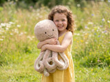 Brown Octopus Plush Toy - Soft Short Plush Stuffed Animal Perfect Birthday/Christmas/Party Gift for V1107-CS-ZYGZ