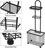 Bathroom Tissue Holder Wall-Mounted Storage Rack for Home V1265-JJ-01