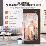 VEVOR Portable Steam Sauna Tent Full Size 2000W Personal Sauna Blanket W/ Chair,880 x 880 x 1780 mm V952-ZQBXSSNQCCS1TM5YTV3