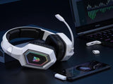 2.4GHz Wireless Gaming Headset with Flip Mic for PC White V1263-JX-7062