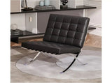 Black Barcelona Chair - Classic Version - Replica V1041-JMC-1085BLACK