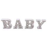 BABY Letter Lights Set Romantic Warm White Large BABY LED Lights Battery Operated Light Decoration V1294-YM0901-3119230105211