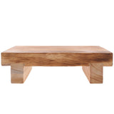 Small Foot Stool Footstool Wood Elevation for Feet and Legs Home Users Bathroom Use 1Pack V1192-AZ-W-28901