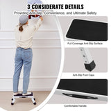 VEVOR Step Stool 1-Step 150KG Capacity, Folding Steel Step Ladder 3 Adjustable Height, Portable V952-JYTDGYBWFSKZJ2NKYV0