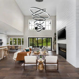 BAMDECOR A18815 Nordic Home Decor Dining Room Pendant lamp lights Ceiling Lamp Hanging Light V255-BAM-18815/6-BLK