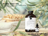 Orku 1L Pure Emu Oil Bonus 25ml Bottle - Australian Dromaius Novaehollandiae V238-SUPDZ-40895335268432