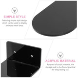 1 Set of Floating Shoes Rack Acrylic Wall Mount Decorative Wall for Sports Shoes Home Use Black for V1370-AZ4-14907