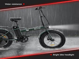 Everfit 20 Inch Folding Electric Bike Urban City Bicycle eBike Rechargeable EBIKE-C-20FD-HCS-GN