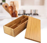 Wooden Cutlery Box with Lid, Small Drawer Organizer Kitchen, in for Spoon Utensil Chopsticks Kitchen V1259-DP01-A-825