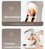 6-Zone Airbag Heat Therapy Head & Eye Massager Precise Kneading Relaxes Neck and Head, Three-Level V1232-TBAMY-001