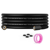 VEVOR Washer Hose, 25 FT, 1/4" Kink Free M22-14mm Brass Thread Replacement For Most Brand V952-GYQXRG25YC11IZ58EV0